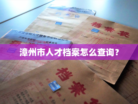 漳州市人才档案怎么查询？