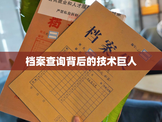 档案查询背后的技术巨人
