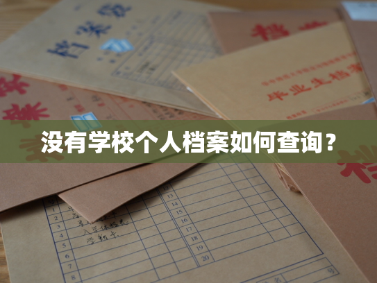 没有学校个人档案如何查询？
