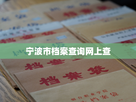 宁波市档案查询网上查