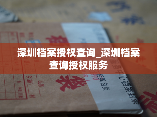 深圳档案授权查询_深圳档案查询授权服务