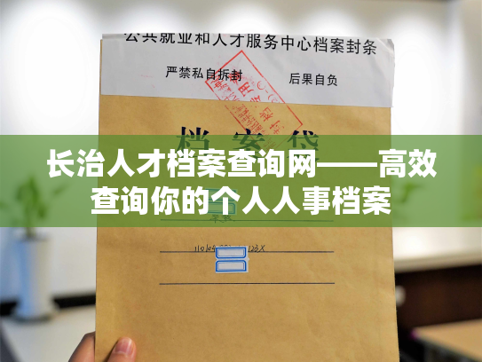 长治人才档案查询网——高效查询你的个人人事档案