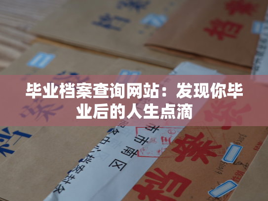 毕业档案查询网站：发现你毕业后的人生点滴