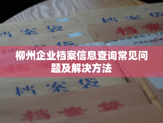 柳州企业档案信息查询常见问题及解决方法