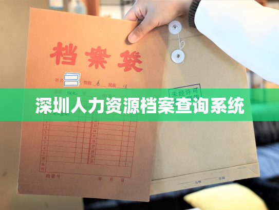 深圳人力资源档案查询系统