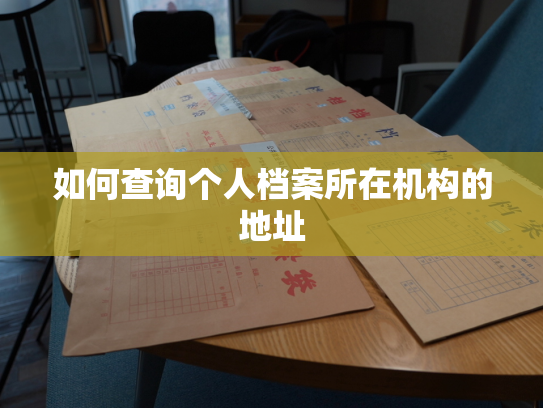 如何查询个人档案所在机构的地址