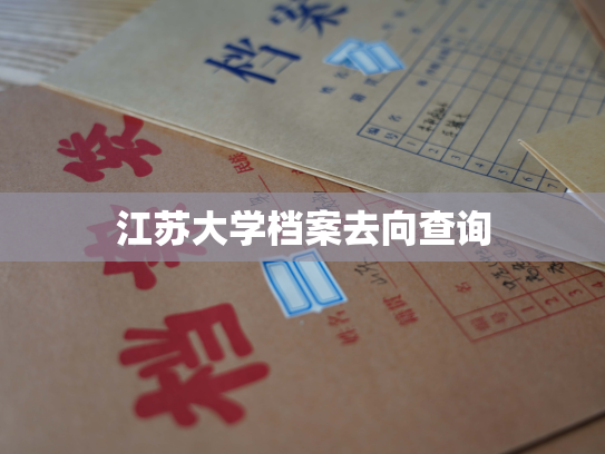 江苏大学档案去向查询