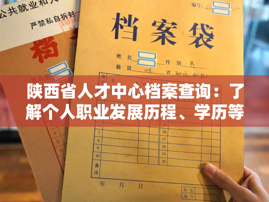 陕西省人才中心档案查询：了解个人职业发展历程、学历等信息