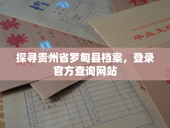 探寻贵州省罗甸县档案，登录官方查询网站