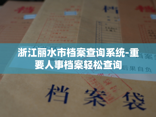 浙江丽水市档案查询系统-重要人事档案轻松查询