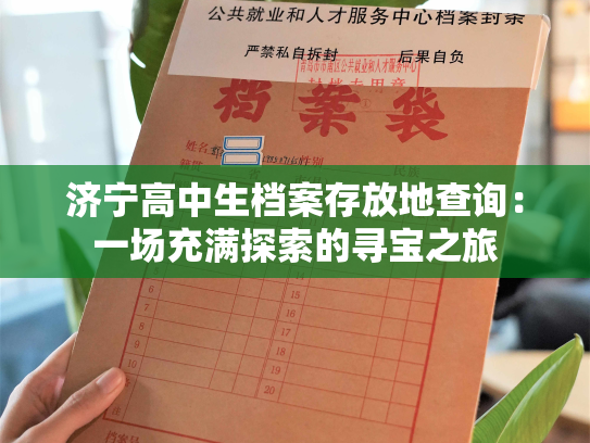 济宁高中生档案存放地查询：一场充满探索的寻宝之旅