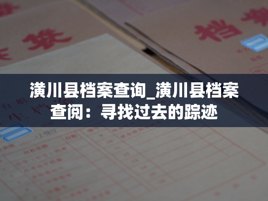 潢川县档案查询_潢川县档案查阅：寻找过去的踪迹