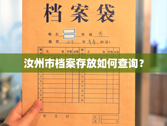 汝州市档案存放如何查询？