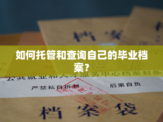 如何托管和查询自己的毕业档案？