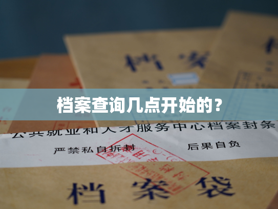 档案查询几点开始的？