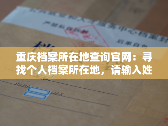 重庆档案所在地查询官网：寻找个人档案所在地，请输入姓名及身份证号码