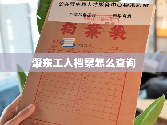 肇东工人档案怎么查询