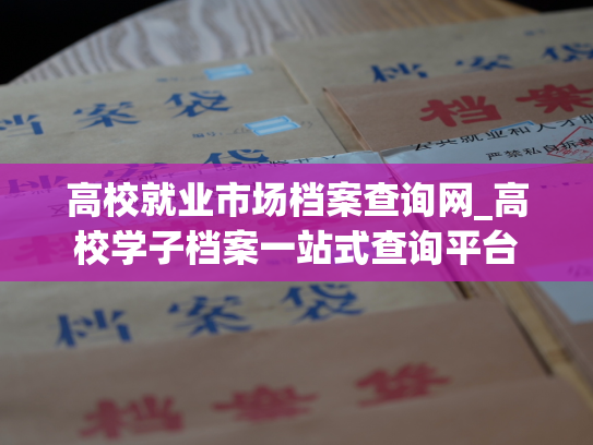 高校就业市场档案查询网_高校学子档案一站式查询平台