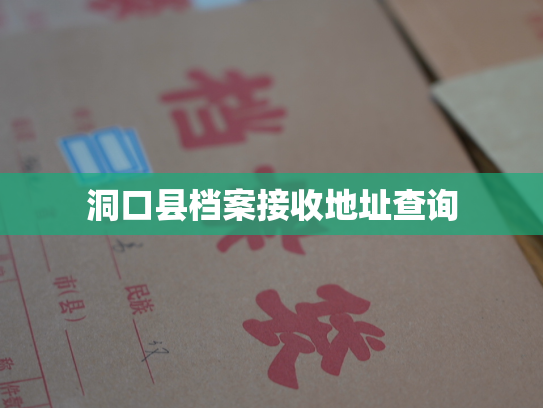 洞口县档案接收地址查询