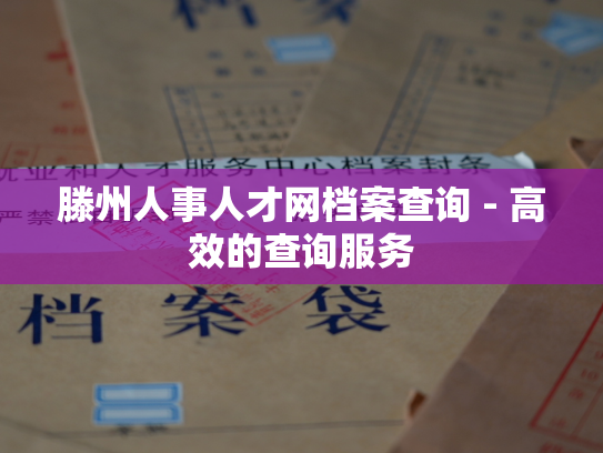 滕州人事人才网档案查询 - 高效的查询服务