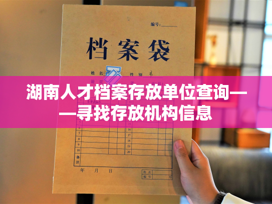 湖南人才档案存放单位查询——寻找存放机构信息