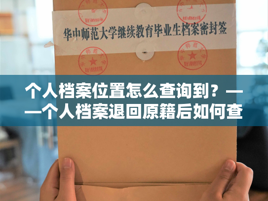 个人档案位置怎么查询到？——个人档案退回原籍后如何查询的指南