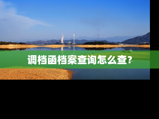 调档函档案查询怎么查？