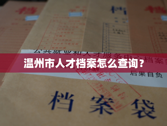 温州市人才档案怎么查询？