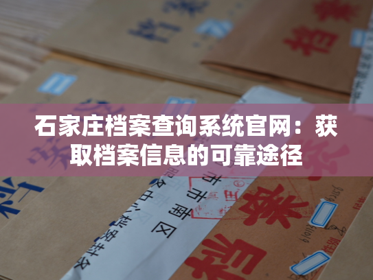 石家庄档案查询系统官网：获取档案信息的可靠途径