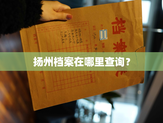 扬州档案在哪里查询？
