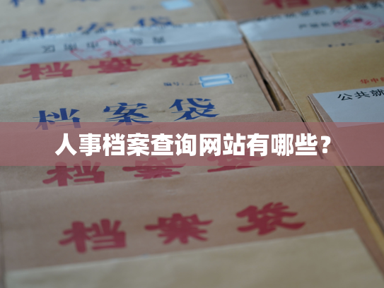 人事档案查询网站有哪些？