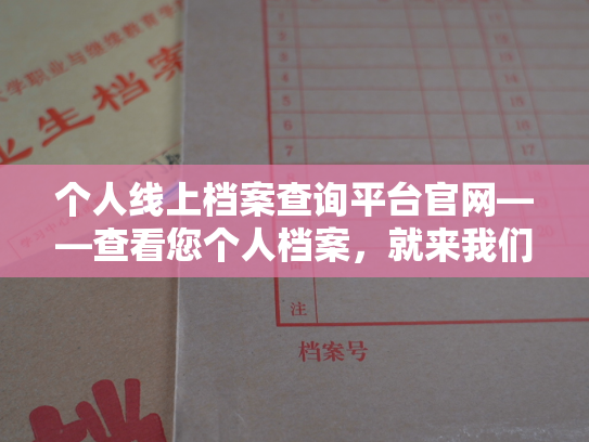 个人线上档案查询平台官网——查看您个人档案，就来我们的专业网站！