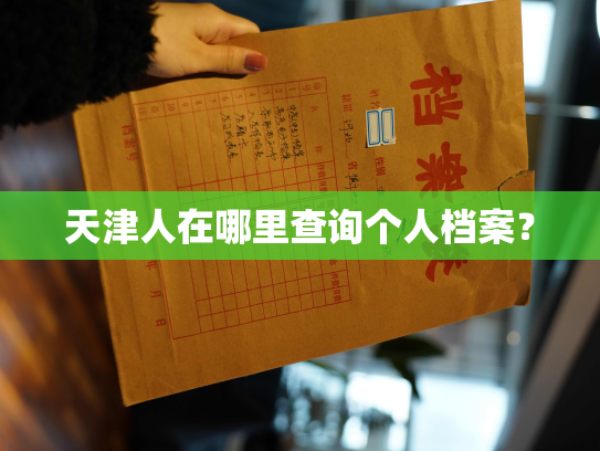 天津人在哪里查询个人档案？