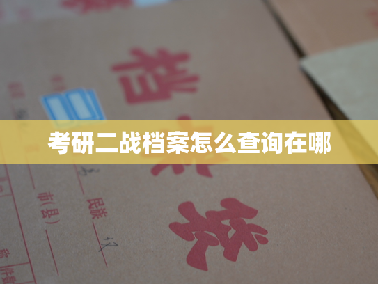 考研二战档案怎么查询在哪