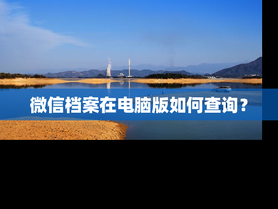 微信档案在电脑版如何查询？