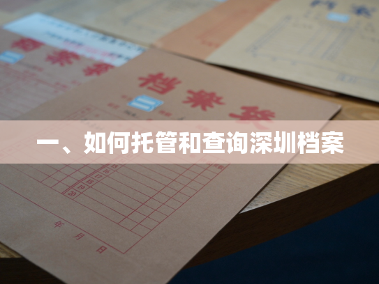 一、如何托管和查询深圳档案
