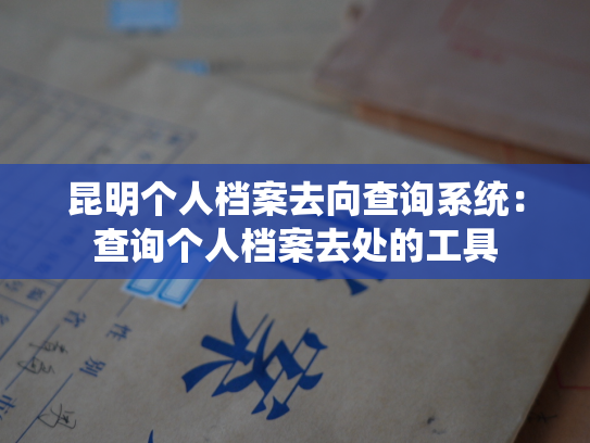 昆明个人档案去向查询系统：查询个人档案去处的工具