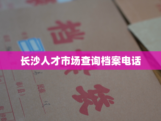 长沙人才市场查询档案电话