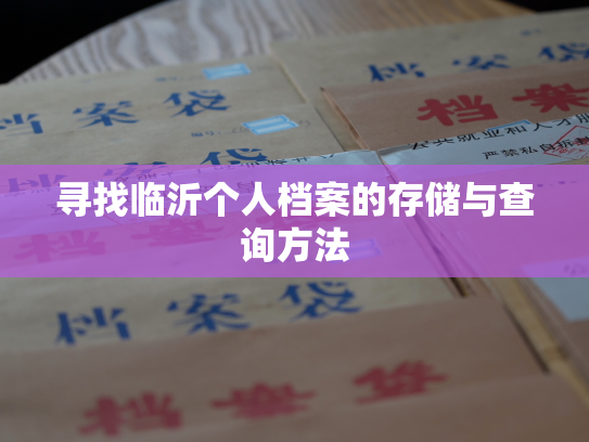 寻找临沂个人档案的存储与查询方法