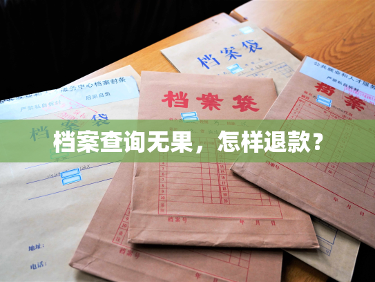 档案查询无果，怎样退款？