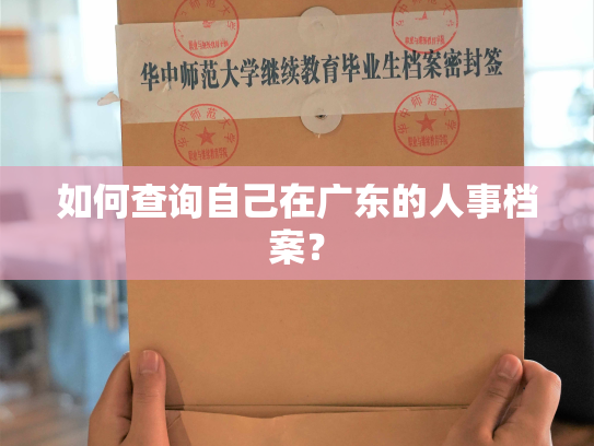 如何查询自己在广东的人事档案？