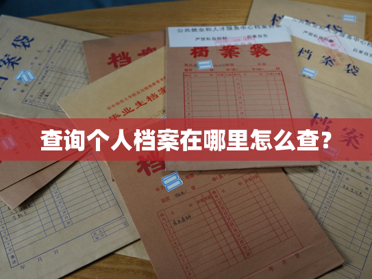 查询个人档案在哪里怎么查？
