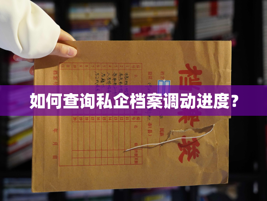如何查询私企档案调动进度？