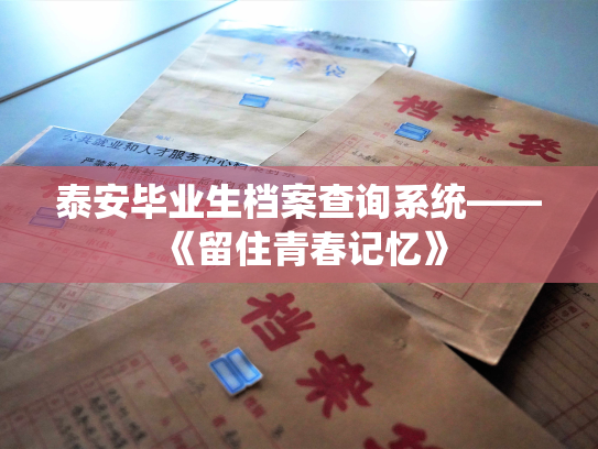 泰安毕业生档案查询系统——《留住青春记忆》