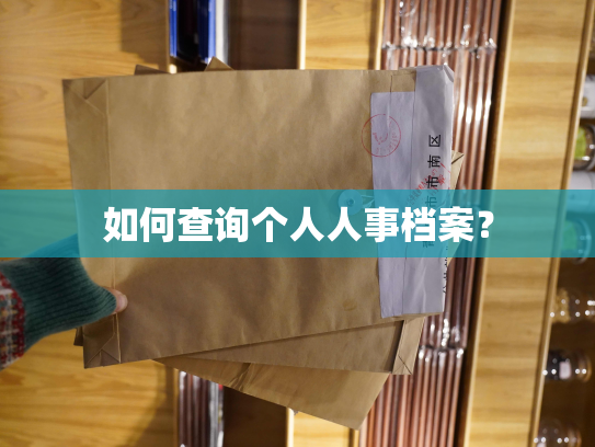 如何查询个人人事档案？