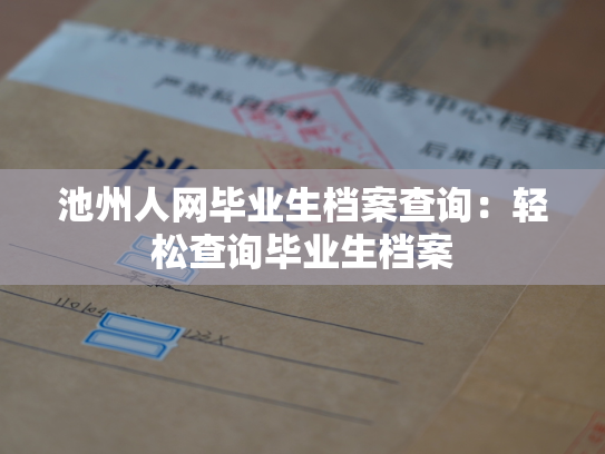 池州人网毕业生档案查询：轻松查询毕业生档案