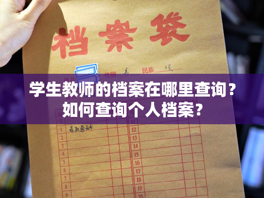 学生教师的档案在哪里查询？如何查询个人档案？
