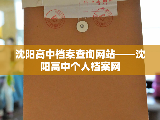 沈阳高中档案查询网站——沈阳高中个人档案网