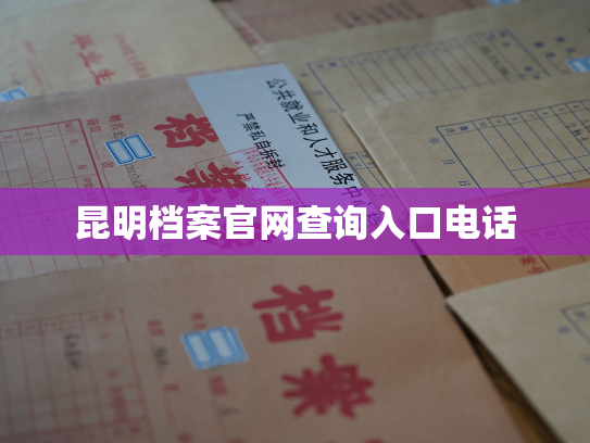 昆明档案官网查询入口电话