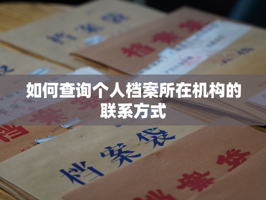 如何查询个人档案所在机构的联系方式